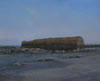 The sea wall. (Rush)  Oil on canvas 76x 61 cms